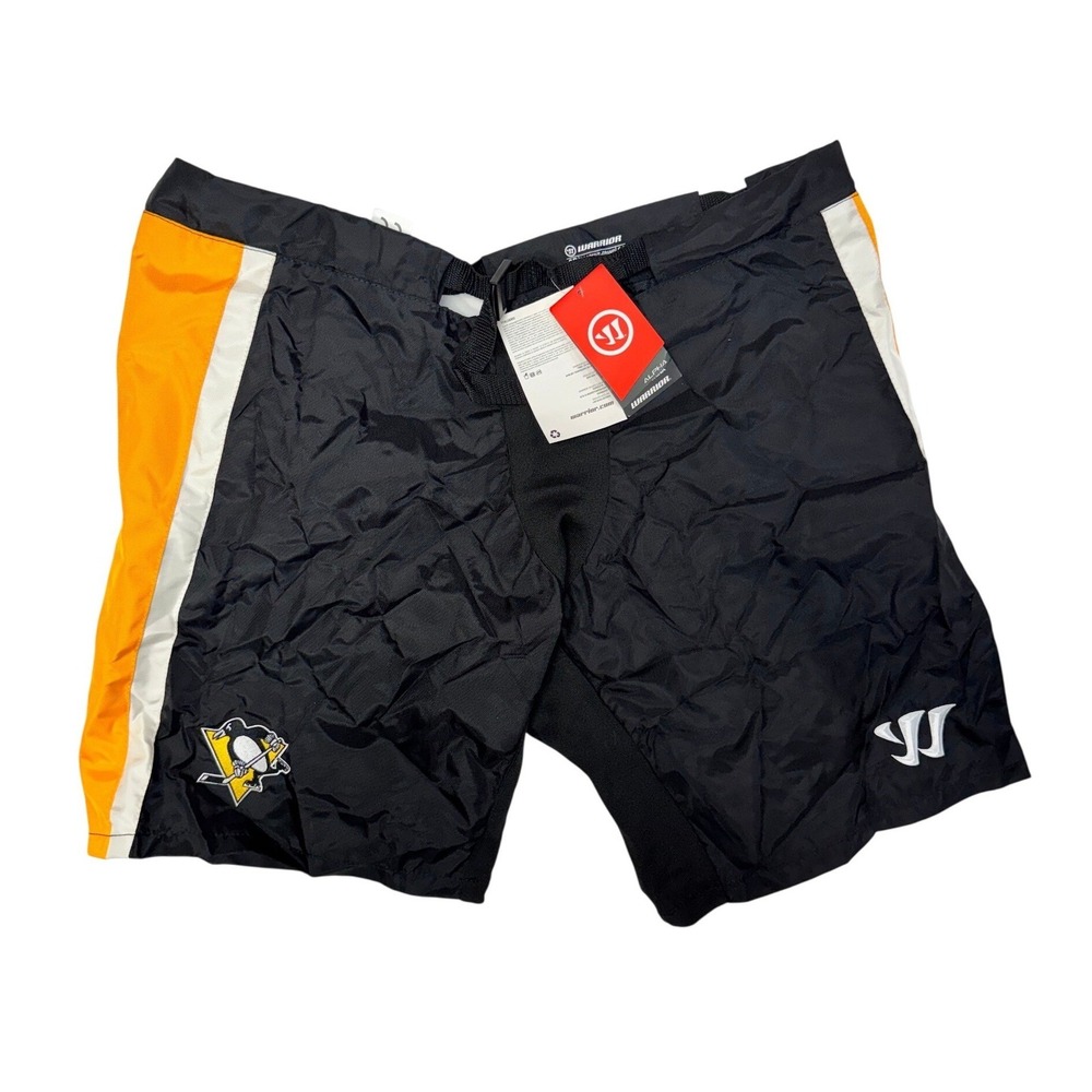 Warrior Alpha Hockey Pant Shell Pittsburgh Penguins Mens XL Black Gold White NHL